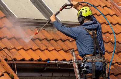 Démoussage et hydrofuge de toiture à Chèze